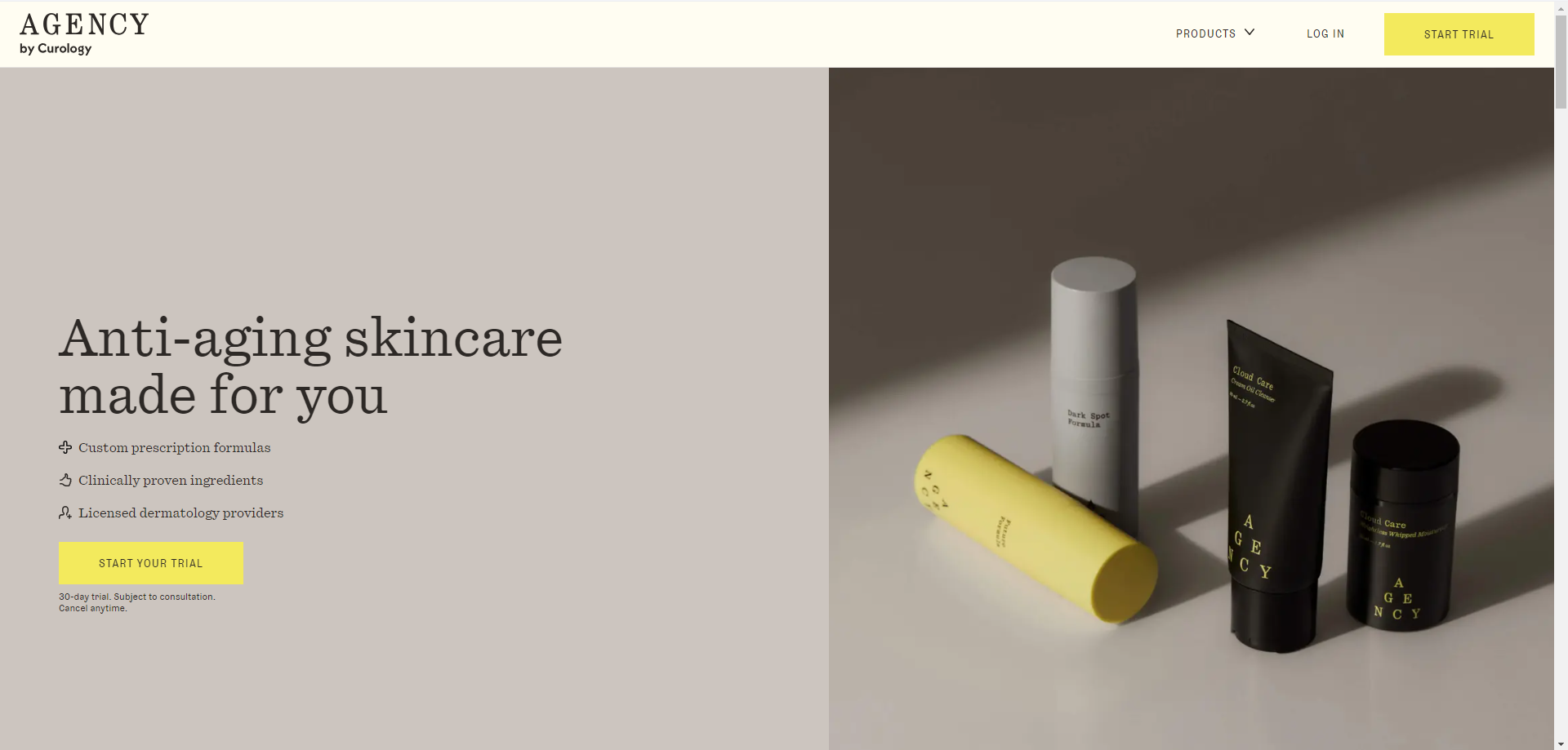 skin care agency project image